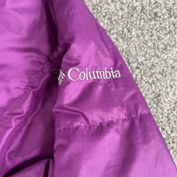 Columbia Kaleidaslope Omni Heat Womens Puffer Jacket Coat Purple Size Large - Picture 7 of 13